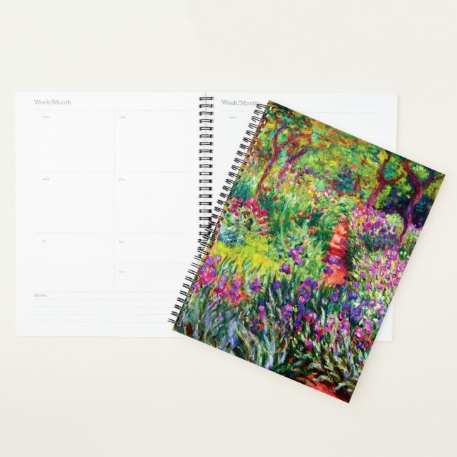 The Iris Garden at Giverny by Claude Monet Planner (Display)
