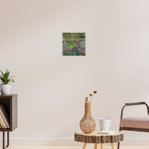 The Iris Garden At Giverny By Claude Monet Poster