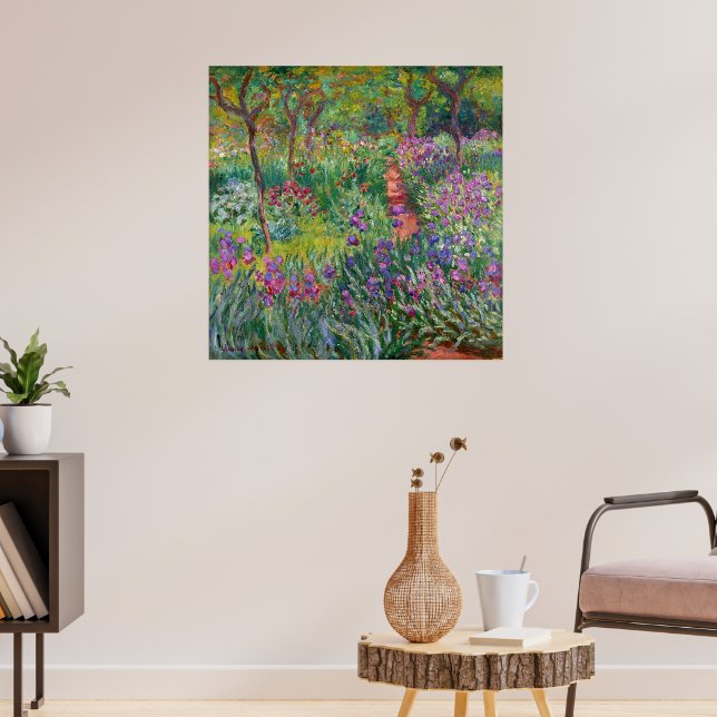 The Iris Garden At Giverny By Claude Monet Poster (Living Room 3)