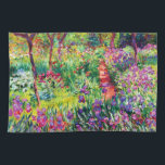 The Iris Garden at Giverny by Claude Monet Tea Towel<br><div class="desc">Please visit my store for more interesting design and more colour choice. => zazzle.com/iwheels*</div>