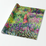 The Iris Garden at Giverny by Claude Monet   Wrapping Paper<br><div class="desc">Please visit my store for more interesting design and more colour choice. => zazzle.com/iwheels*</div>