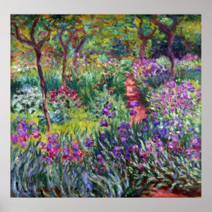 The Iris Garden at Giverny, Claude Monet Poster