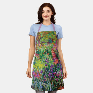 The Iris Garden by Claude Monet Apron