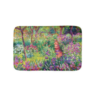 The Iris Garden by Claude Monet Bath Mat