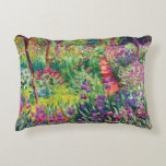 The Iris Garden by Claude Monet Decorative Cushion<br><div class="desc">The Iris Garden by Claude Monet.
Please visit my store for more interesting design and more colour choice => zazzle.com/colorfulworld*</div>
