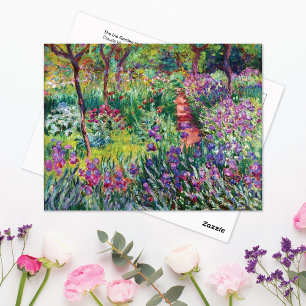 The Iris Garden Giverny Claude Monet Postcard