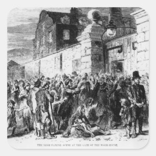 The Irish Famine Square Sticker