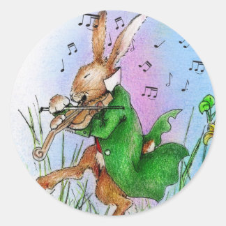 THE IRISH HARE CLASSIC ROUND STICKER