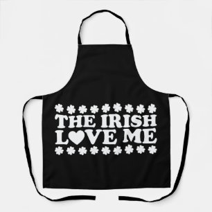 The Irish Love Me Shamrock St Patrick's Day Retro Apron