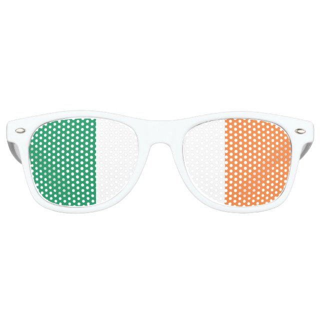 The Irish tricolour | Flag of Ireland Retro Sunglasses (Front)