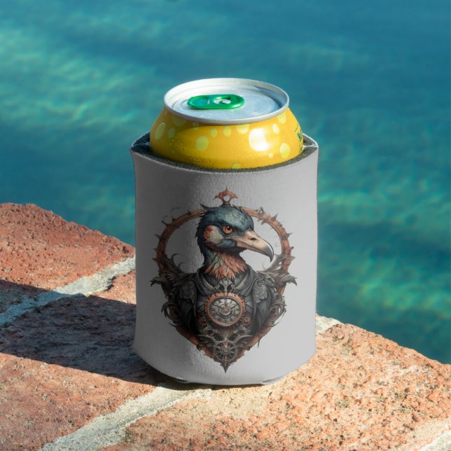 "The Iron Beak: A Steampunk Ibis"  Can Cooler (In Situ Pool)
