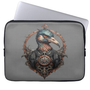 "The Iron Beak: A Steampunk Ibis" Laptop Sleeve