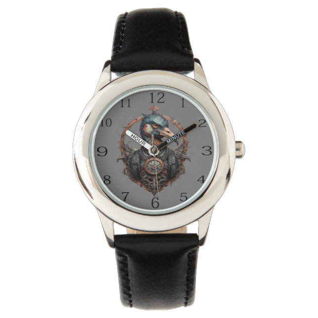 "The Iron Beak: A Steampunk Ibis" Watch (Front)