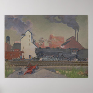 The Iron Horse – Kulhanek Train Art Poster