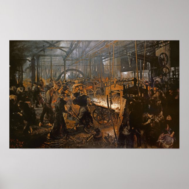 The Iron-Rolling Mill , 1875 Poster (Front)