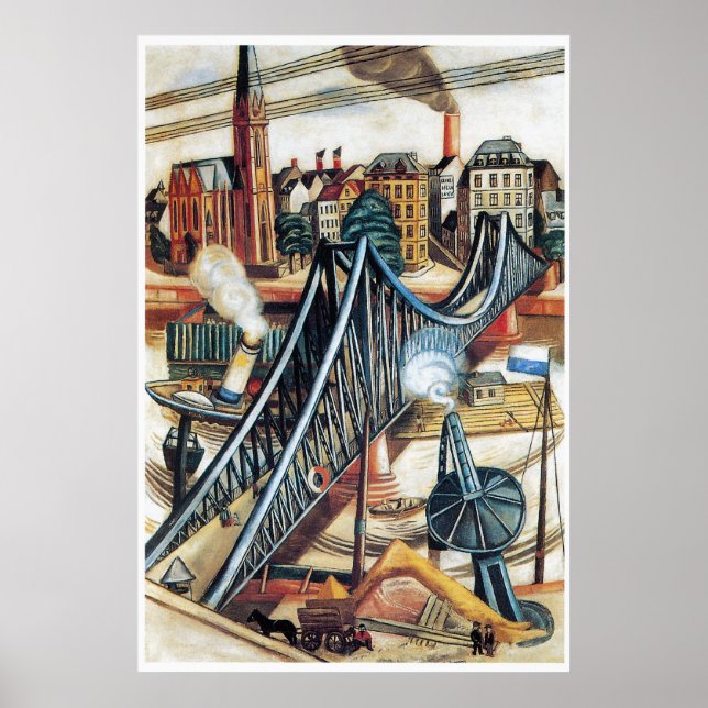 The Ironbridge by Max Beckmann Poster (Front)