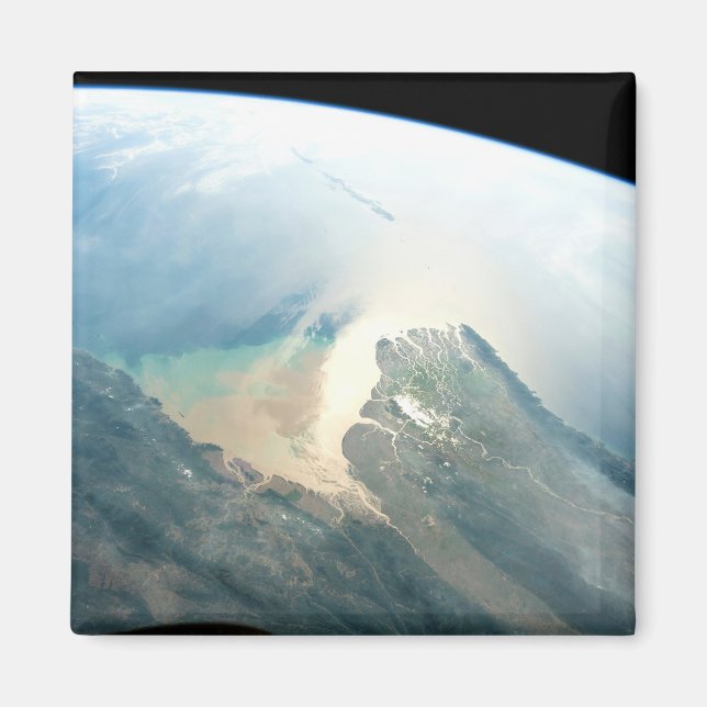 The Irrawaddy River Delta In Burma (Myanmar). Magnet (Front)