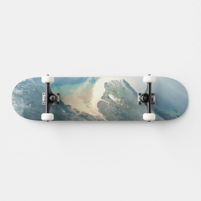 The Irrawaddy River Delta In Burma (Myanmar). Skateboard (Horz)