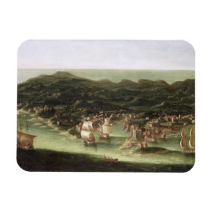 The Island of Barbados, c.1694 (oil on canvas) Magnet