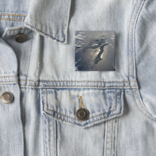 The Island Of Hispaniola With Sunglin 15 Cm Square Badge