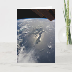 The Island Of Hispaniola With Sunglin Card