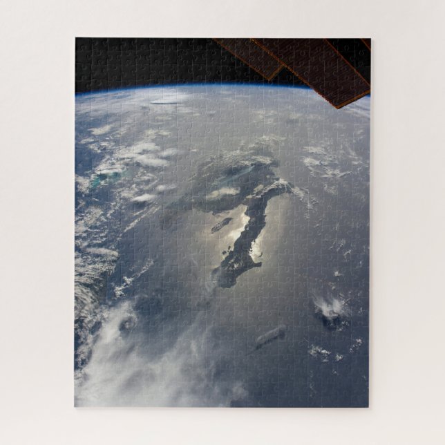 The Island Of Hispaniola With Sunglin Jigsaw Puzzle (Vertical)