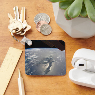 The Island Of Hispaniola With Sunglin Key Ring