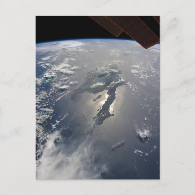 The Island Of Hispaniola With Sunglin Postcard (Front)