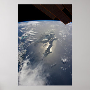 The Island Of Hispaniola With Sunglin Poster