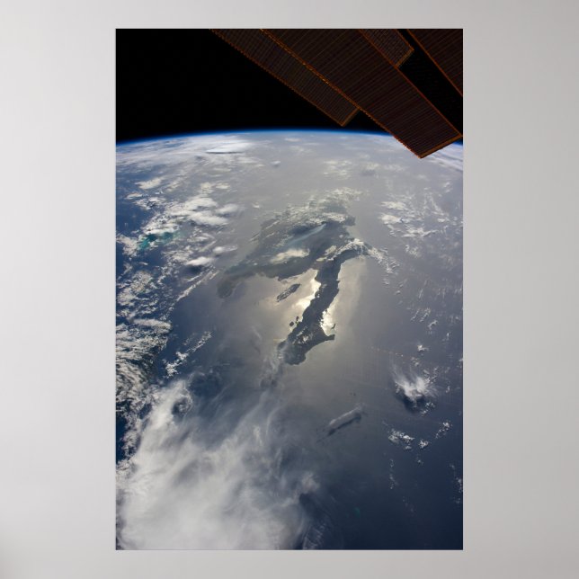 The Island Of Hispaniola With Sunglin Poster (Front)