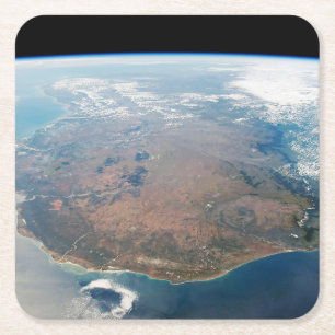 The Island Of Madagascar. Square Paper Coaster