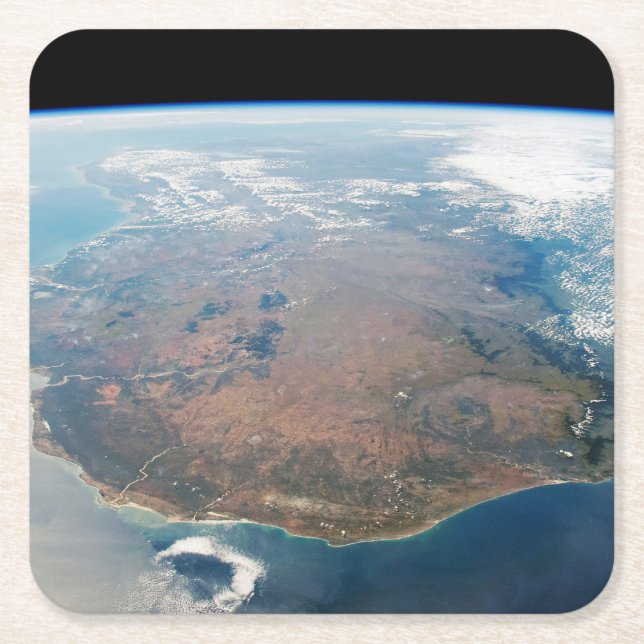 The Island Of Madagascar. Square Paper Coaster (Front)