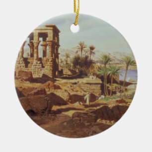 The Island of Philae, 1866 (w/c) Ceramic Ornament