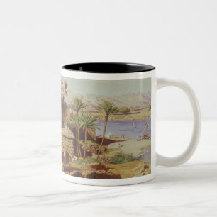The Island of Philae, 1866 (w/c) Two-Tone Coffee Mug
