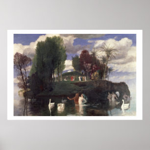 The Island of the Living, 1888 (oil on canvas) Poster
