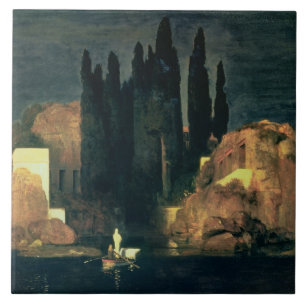 The Isle of the Dead, 1880 (oil on canvas) Ceramic Tile