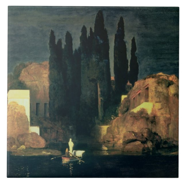 The Isle of the Dead, 1880 (oil on canvas) Ceramic Tile (Front)