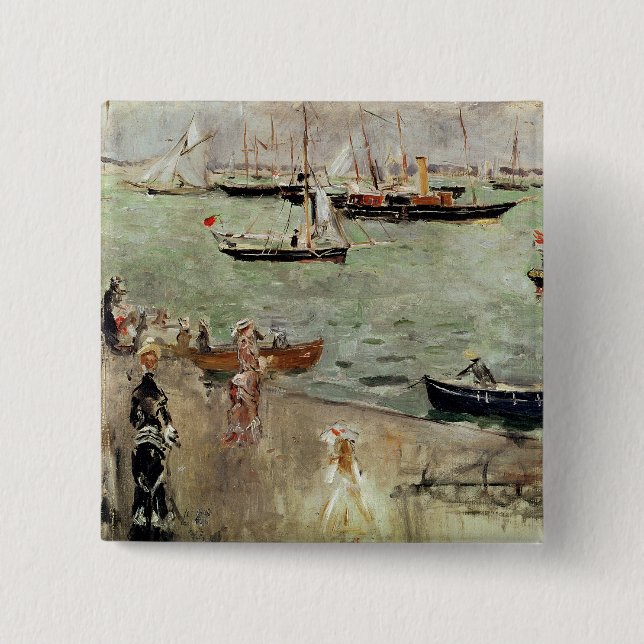 The Isle of Wight, 1875 15 Cm Square Badge (Front)