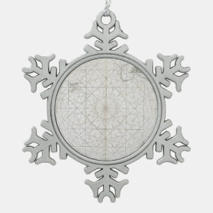 The Isles of Scilly & Cornwall Snowflake Pewter Christmas Ornament