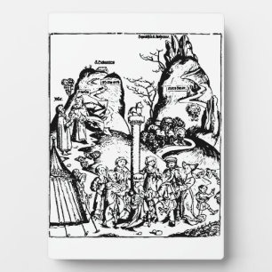 The Israelites worship a golden calf Plaque