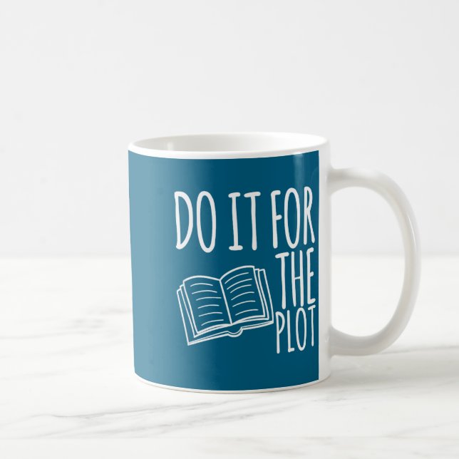 The It Plot Reading Book Lover Coffee Mug (Right)