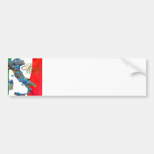 The Italian "Boot" Bumper Sticker