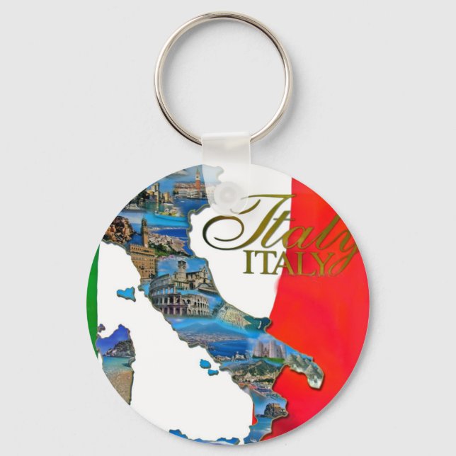 The Italian "Boot" Key Ring (Front)