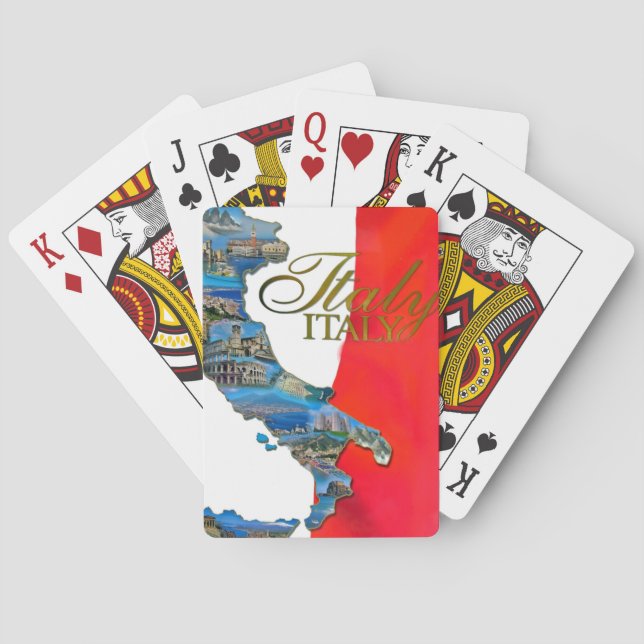 The Italian "Boot" Playing Cards (Back)