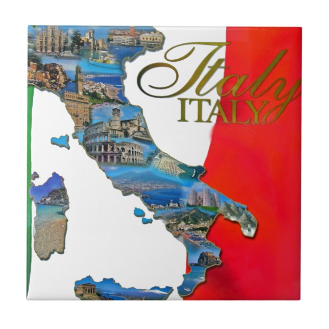 The Italian "Boot" Tile (Front)