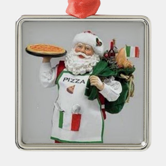 THE ITALIAN CHEF SANTA CHRISTMAS ORNAMENT (Front)