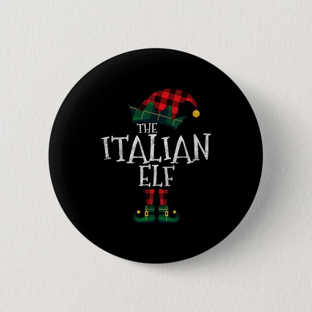 The Italian Elf Matching Family Group Gift Funny C 6 Cm Round Badge (Front)