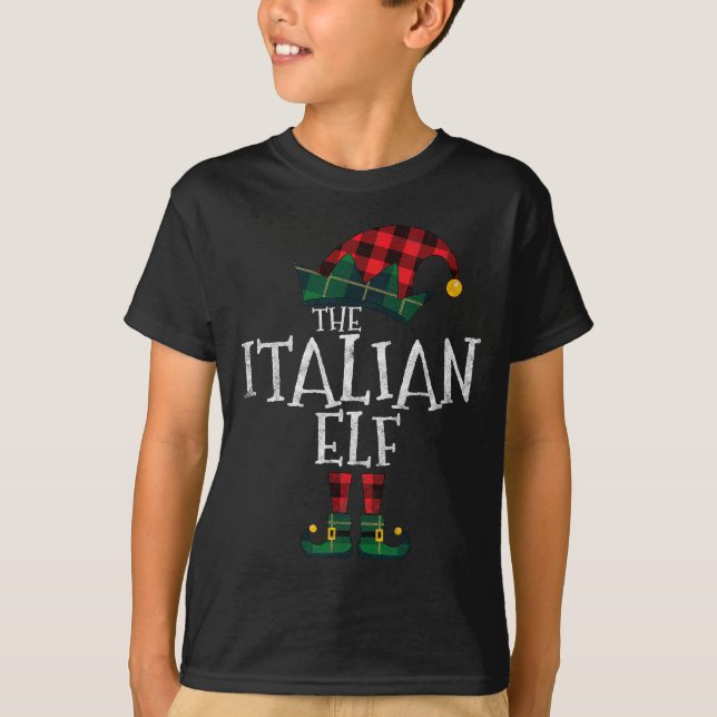 The Italian Elf Matching Family Group Gift Funny C T-Shirt (Front)