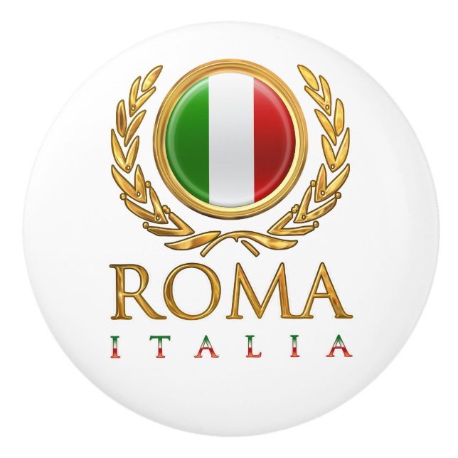 The Italian Flag Ceramic Knob (Front)