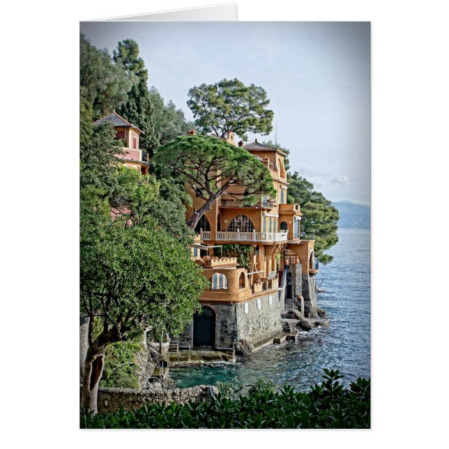 The Italian Riviera - Portofino, Italia Card (Front)